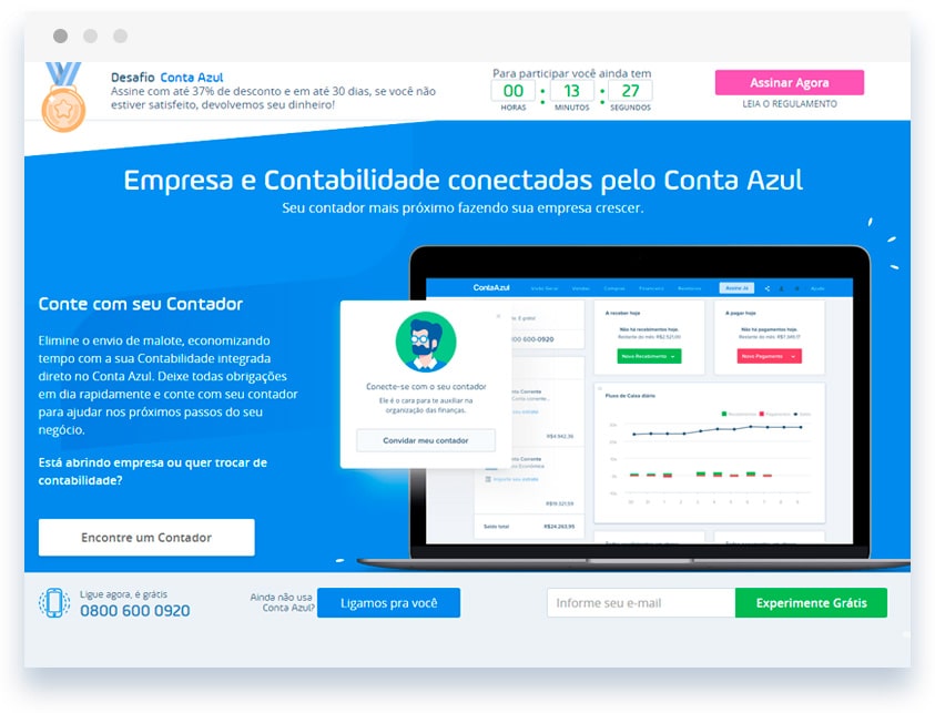 ContaAzul:
              ContaAzul é a principal fornecedora de soluções de controle financeiro e contabilidade para pequenas e médias empresas no Brasil. Desenvolvida e inicialmente lançada no mercado pela Informant após um programa de incubação da 500Startups, a ContaAzul se tornou uma das startups que mais crescem no Brasil. Continuamos trabalhando juntos como um time estendido para desenvolver e manter seus aplicativos Android/IOS e suas integrações de APIs com parceiros.